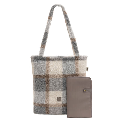 Jollein Luiertas Check Boucle Shopper