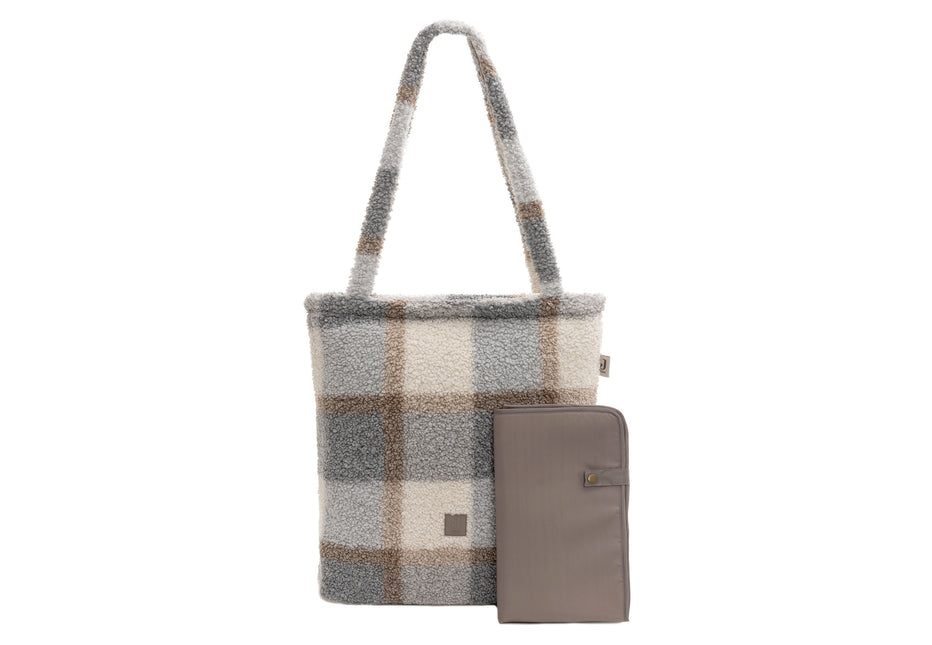 Jollein Luiertas Shopper Check Boucle