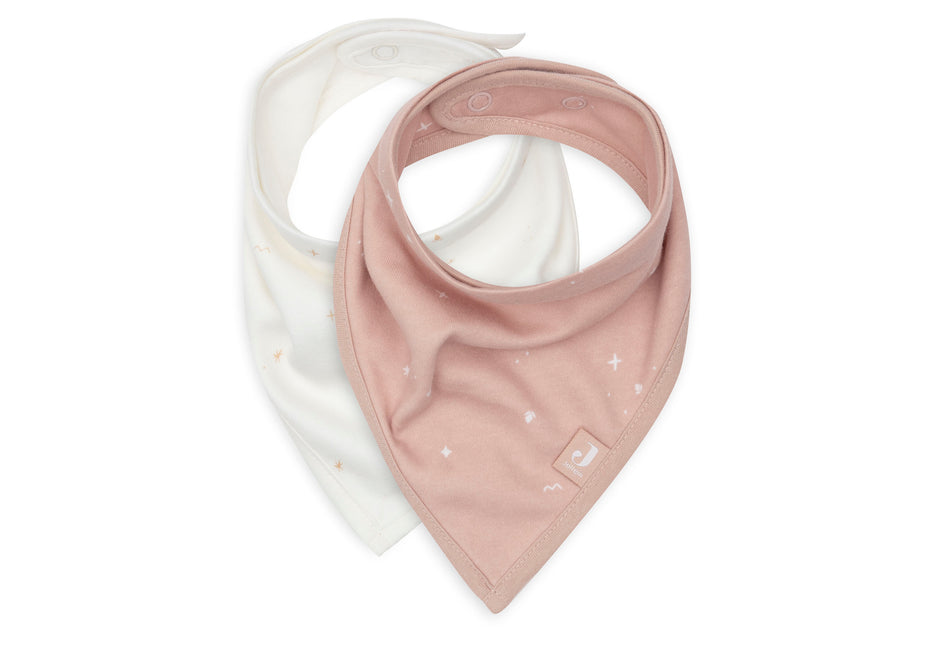 Jollein Slabbetje Bandana Twinkling Wild Rose 2St