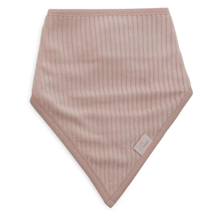 Jollein Slabbetje Bandana Velvet Wild Rose/Ivory 2St