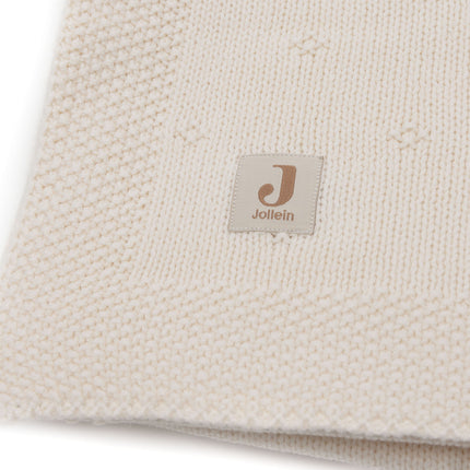 Jollein Wiegdeken Cosy Knit Ivory 75 X 100 Cm