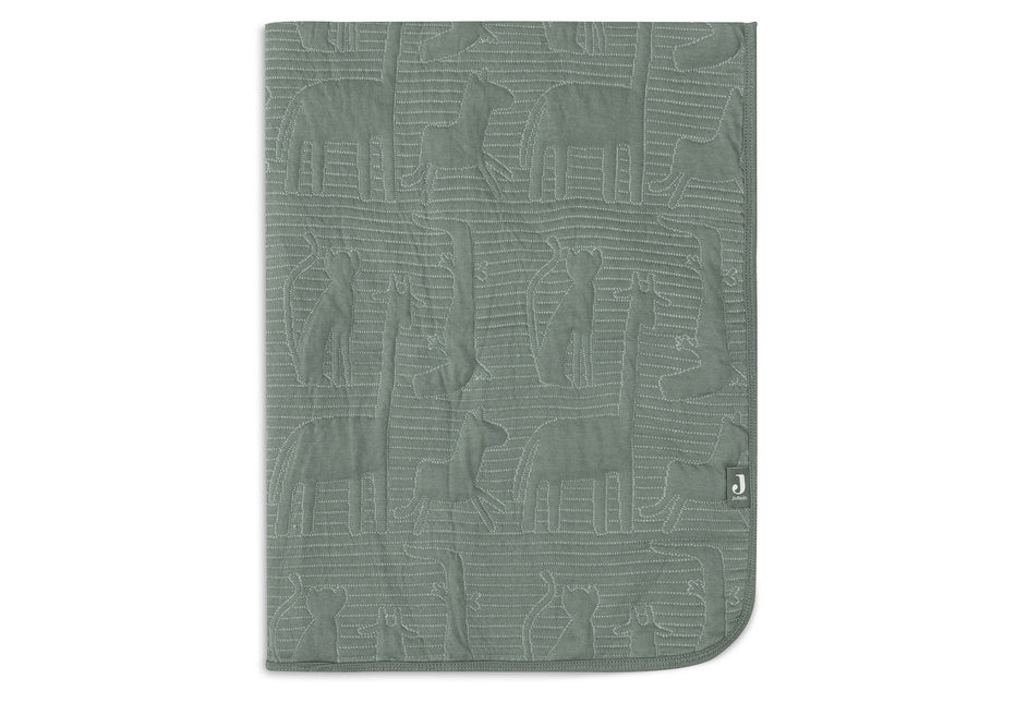 Jollein Deken Ledikant 100X150Cm Jungle Jambo Ash Green/Laurel