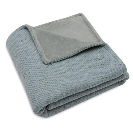 Jollein Wiegdeken Cosy Knit Sea Green/Velvet 75X100 Cm