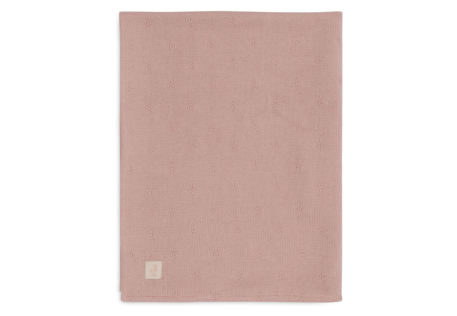 Jollein Deken Ledikant 100X150Cm Cosy Knit Wild Rose/Velvet