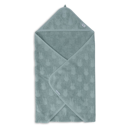 Jollein Badcape Baby Miffy Jaquard Sea Green 75X75Cm