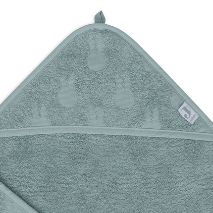 Jollein Badcape Baby Miffy Jaquard Sea Green 75X75Cm