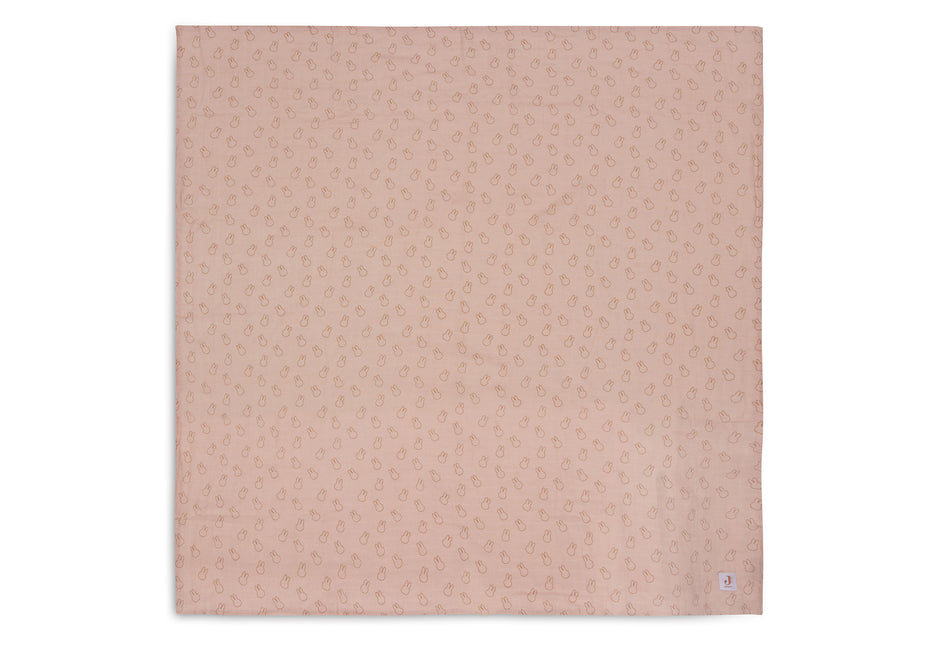 Jollein Hydrofiele Doek Miffy Silhouettes Wild Rose 115 X 115 Cm 2St