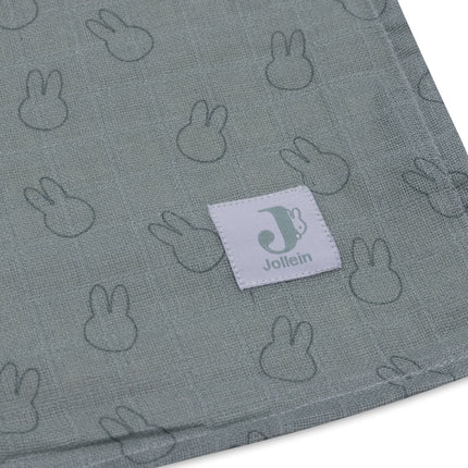 Jollein Hydrofiele Doek Miffy Sillhouettes Sea Green 115 X 115 Cm 2St