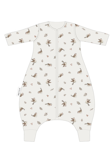 Meyco Baby Robin Baby Winter Slaapoverall Jumper Met Vaste Mouw Multicolour