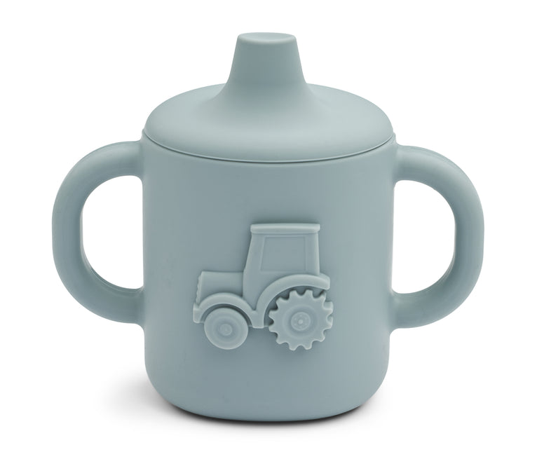 Liewood Drinkbeker Amelio Tractor Blue Fog