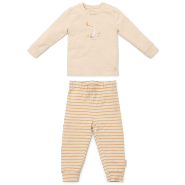 Little Dutch Baby Pyjama Natural Stripes 2 Delig