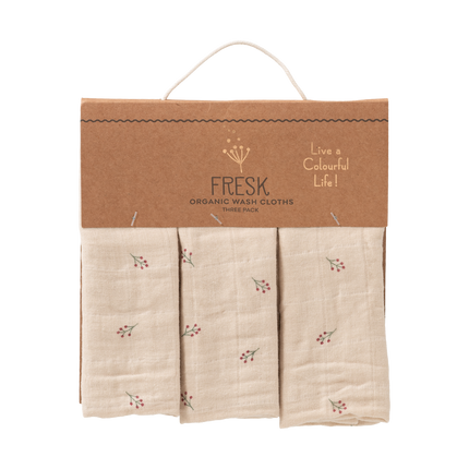 Fresk Washandjes set 3 st. Berries