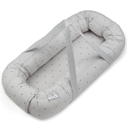 Liewood Babynestje Gro Classic Dot Dumbo Grey