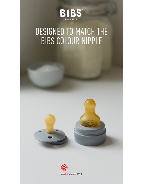 BIBS Baby Bottle Nipple Round Latex 2 pack Slow Flow