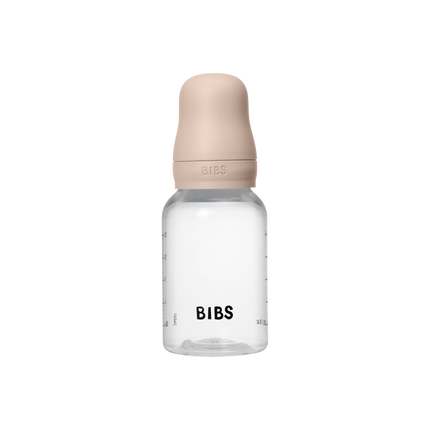 BIBS Babyfles Round Latex 150ml Slow Flow Blush