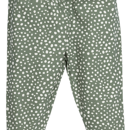 Meyco Baby Pyjama 2St Cheetah Forestgreen 100% Katoen