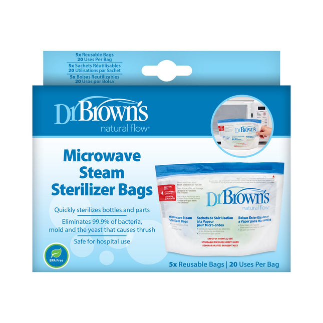 Dr. Brown's Sacs de stérilisation pour micro-ondes 5pcs