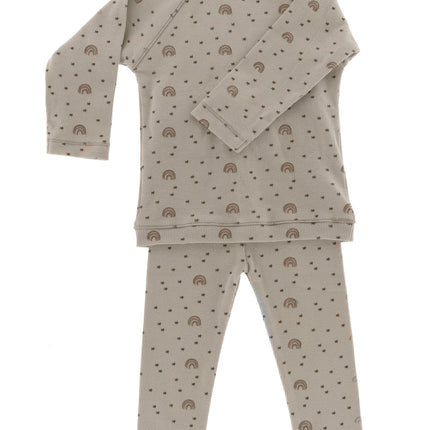 Snoozebaby Baby Pyjama Smokey Green Rainbow