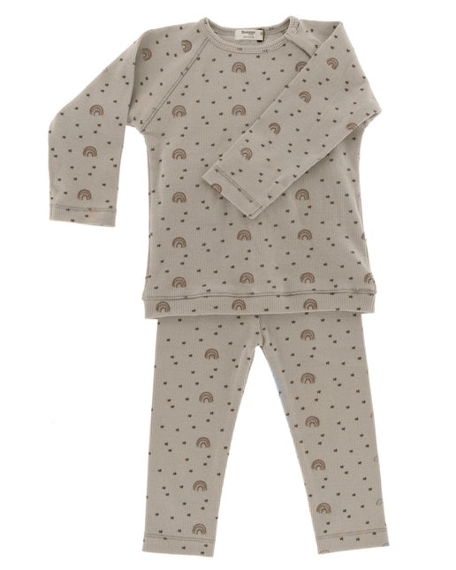 Snoozebaby Baby Pyjama Smokey Green Rainbow