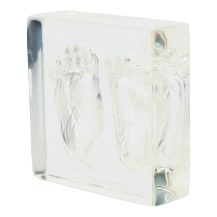 Dooky Fotolijst Crystal Memories 2D Hand Voet Afdruk 10X10Cm