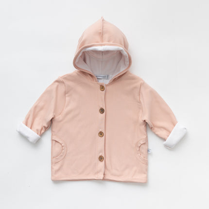 Bamboom Baby Vestje Met Capuchon Roze