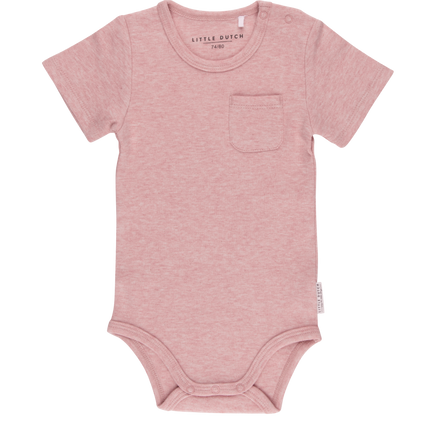 Little Dutch Romper Met Korte Mouwen Pink Melange