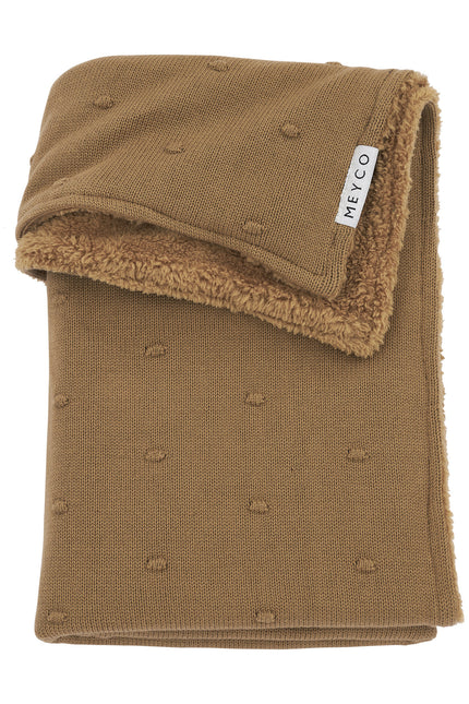 Meyco Ledikantdeken Teddy Mini Knots Toffee