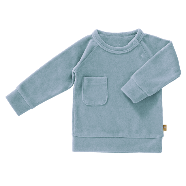 Fresk Baby Trui Velours Blue Fog