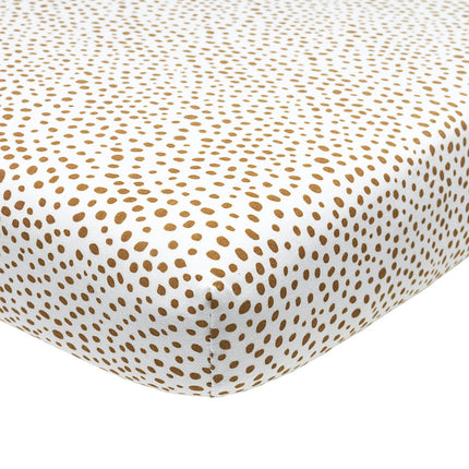 Meyco Hoeslaken Jersey Boxmatras 75X95 Cheetah Camel