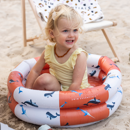 Swim Essentials Zwembad Kind Walvis Rood Wit 60Cm