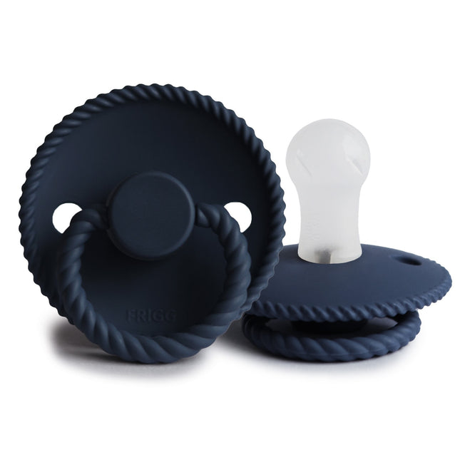 Frigg Speen Maat 1 Rope Dark Navy Silicone