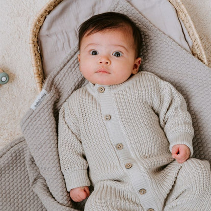 Baby's Only Ledikantdeken Teddy Sky Urban Taupe