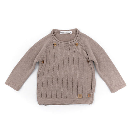 Bamboom Baby Trui Knitted Overslag Camel