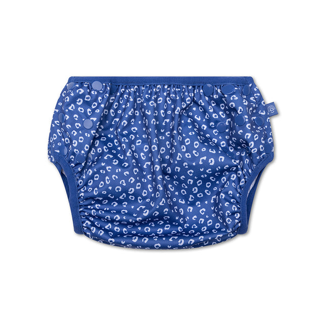 Swim Essentials Couche de natation lavable Blue Leopard Taille ajustable