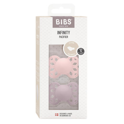 BIBS Speen Maat 1 Silicone Anatomical Blossom/Dusky Lilac 2st