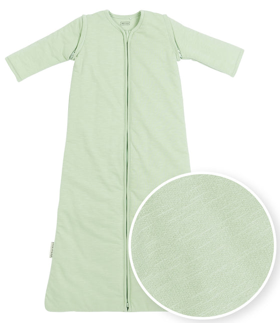 Meyco Slaapzak Baby Afritsbare Mouwen Soft Green