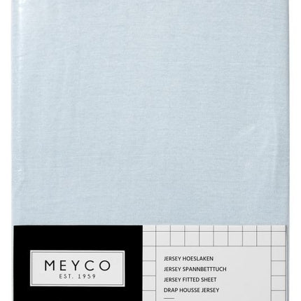 Meyco Hoeslaken Jersey Lichtblauw 70x140/150 cm