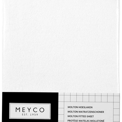 Meyco Hoeslaken Molton Stretch 50X90 Wit