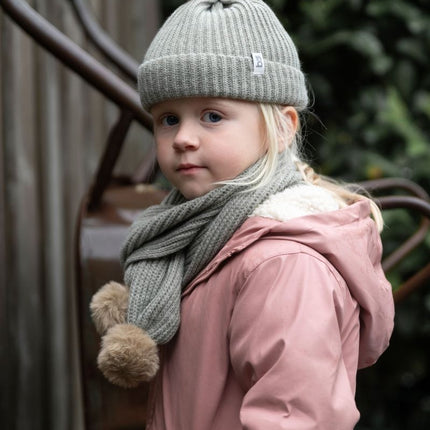 Baby's Only Babymutsje met Pompon Cool Urban Green 3-36Mnd