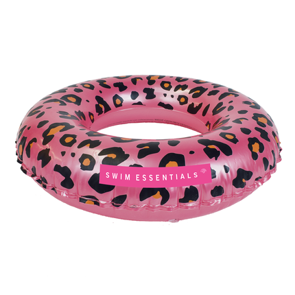 Swim Essentials Bande de natation imprimé léopard rose 55cm