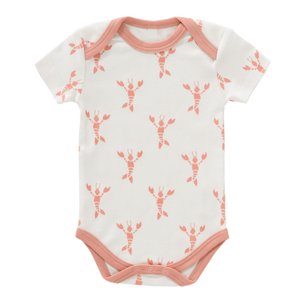 Fresk Romper Korte Mouw Lobster Coral Pink