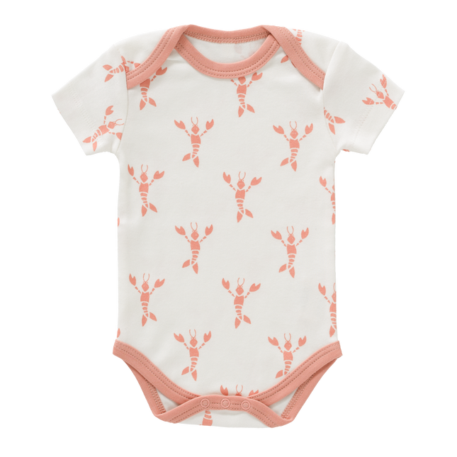 Fresk Romper Korte Mouw Lobster Coral Pink