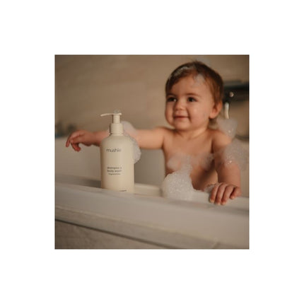 Mushie Shampooing et gel douche pour bébé sans parfum 400ml