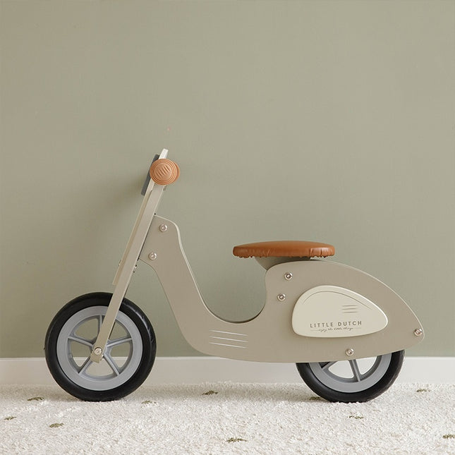 Little Dutch Loopfiets Scooter Olive