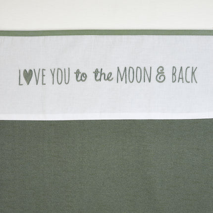 Meyco Wieglaken Love You To The Moon & Back Forest Green