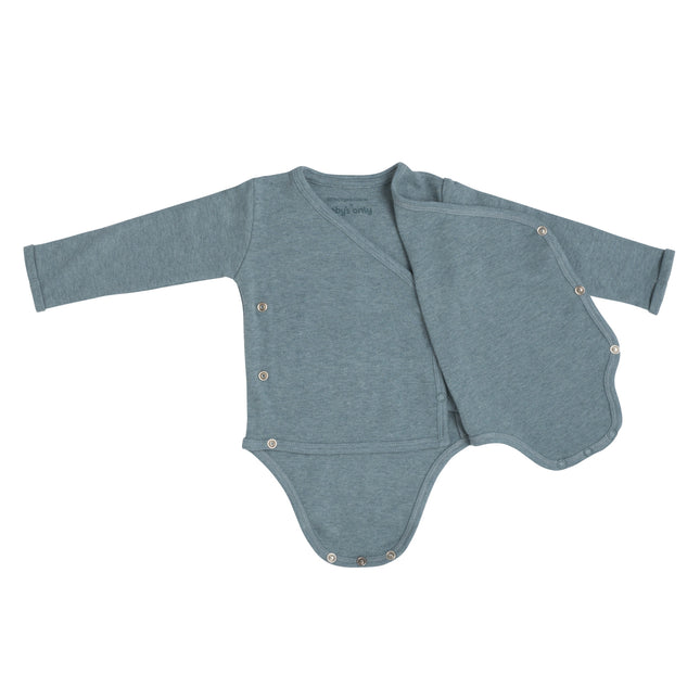 Baby's Only Romper Lange Mouw Melange Stonegreen