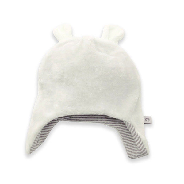 Bamboom Babymutsje Beanie Velvet Medium Offwhite