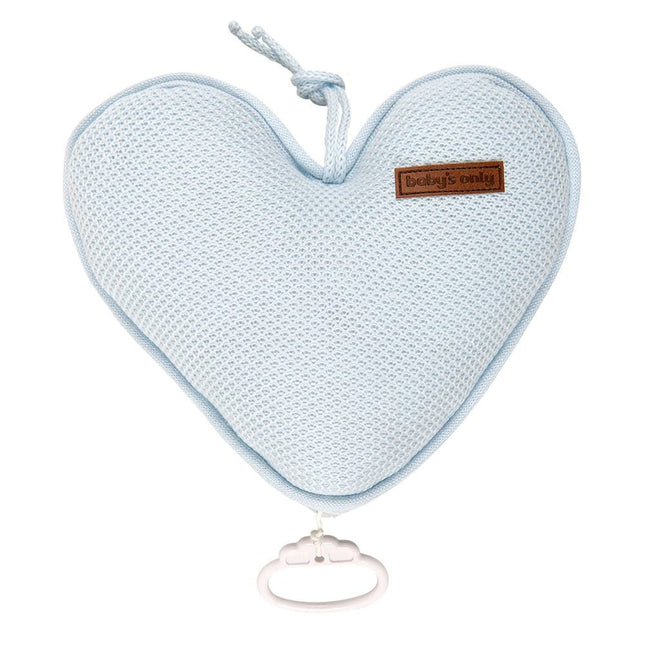 Baby's Only Muziekhanger Baby Hart Classic Poederblauw