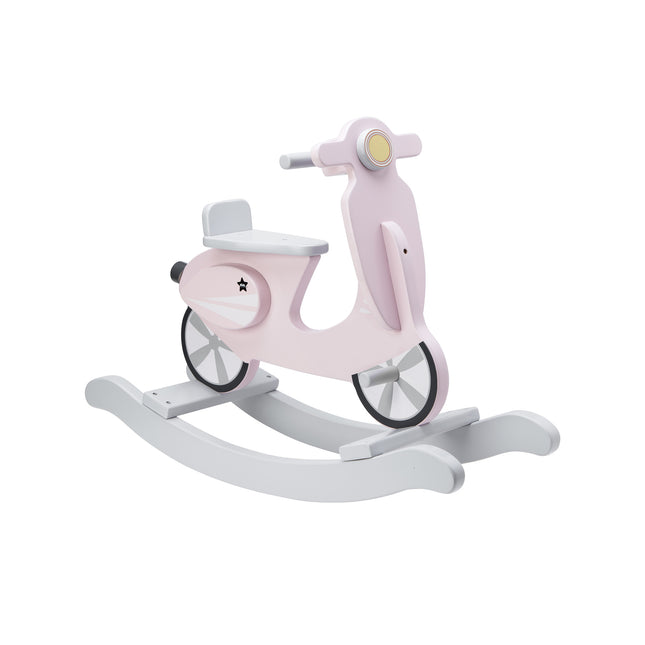 Kid's Concept Hobbelfiguur Scooter Roze/Wit