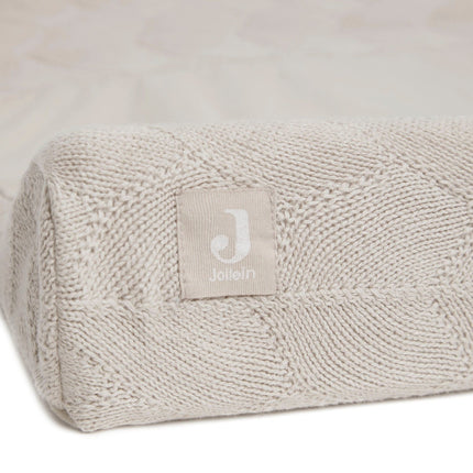 Jollein Aankleedkussenhoes Shell Knit Nougat